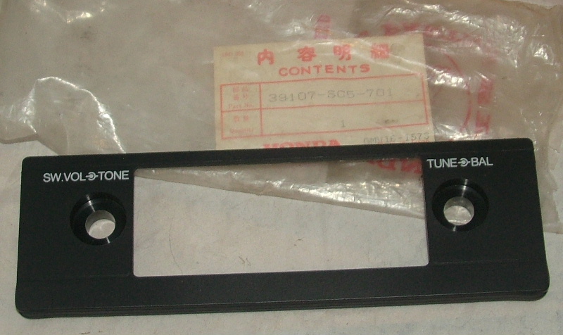 Accord 1986-88 Radio Bezel - NOS
