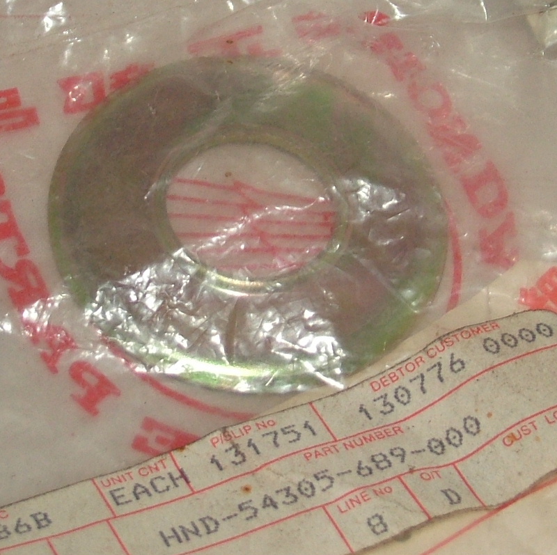 Accord 1979-81 Prelude 1979-82 Gearshift Extension Washer B - NOS