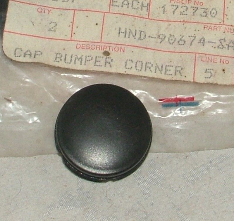 Civic 1980 Bumper Corner Cap - NOS