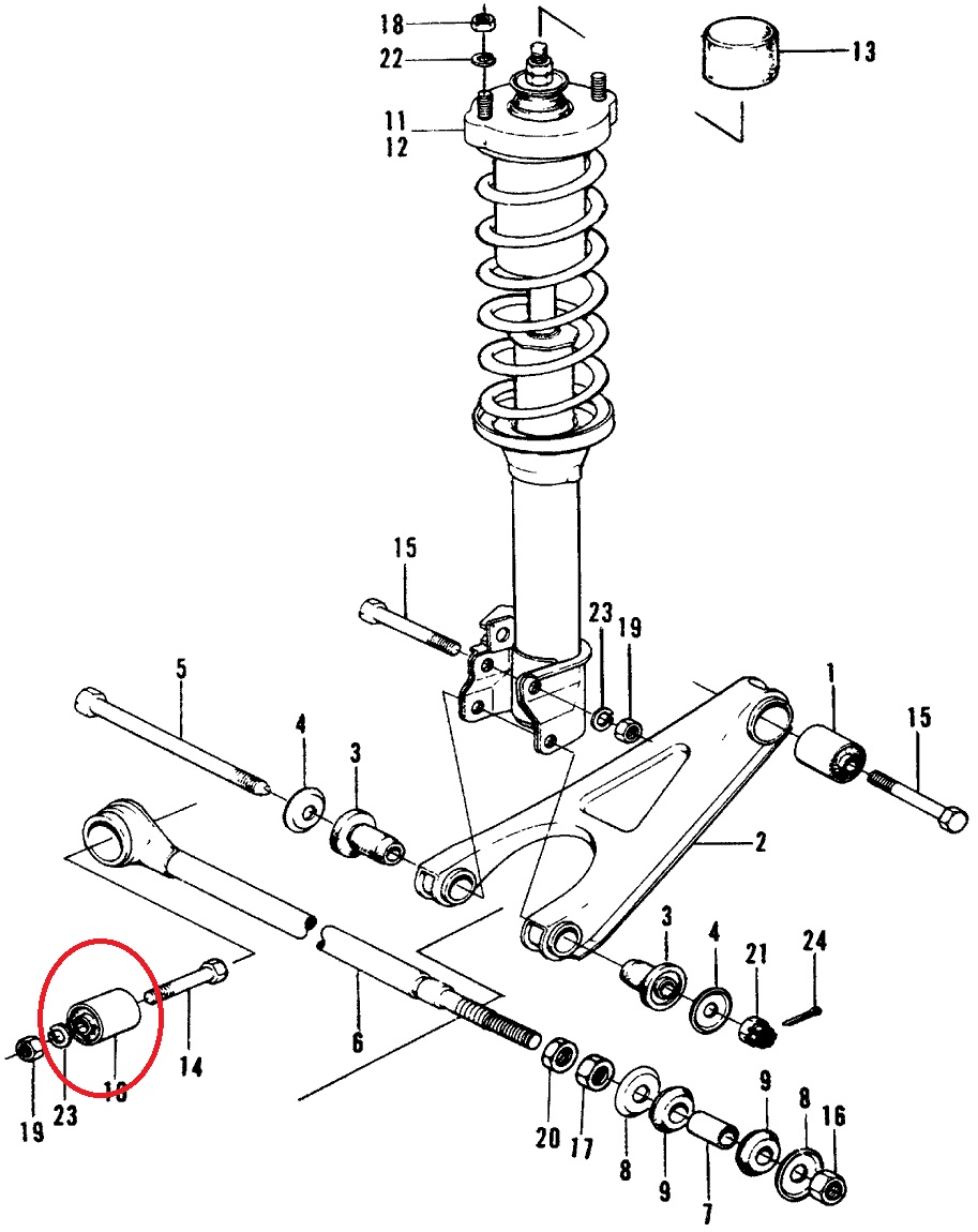 Rear Radius Rod to Chassis/Hub Polyurethane Bushes - Click Image to Close